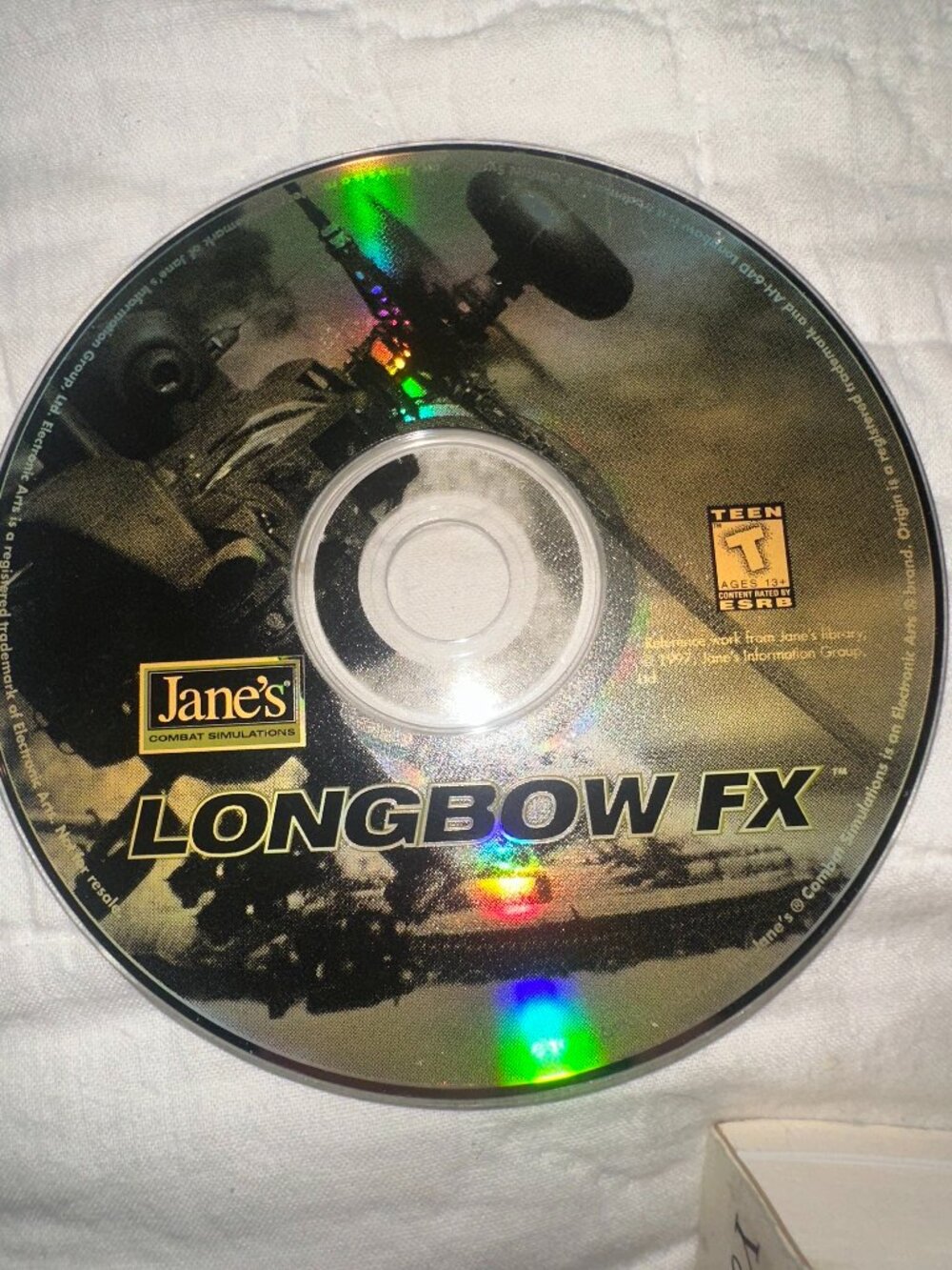 Jane’s Longbow FX PC CD ROM Game EA Combat Simulation Size Standard